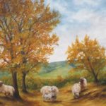 Sheep in Autumn 11x14CP